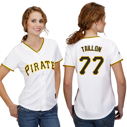 Jameson Taillon #77 mlb Jersey-Pittsburgh Pirates Women's Authentic Home White Cool Base Baseball Jersey